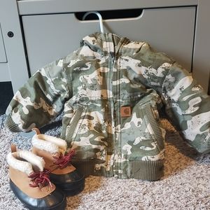 Carhartt Boys 6 Month Camo Coat